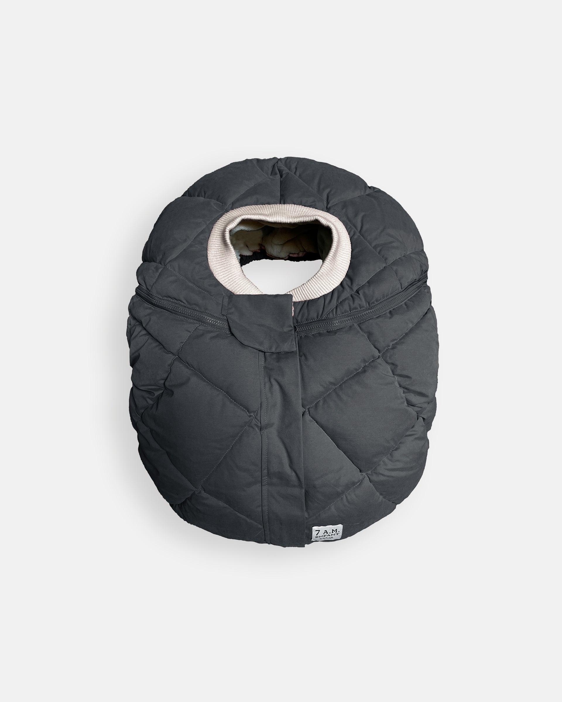 7AM Car Seat Cocoon Benji Sherpa Smokey