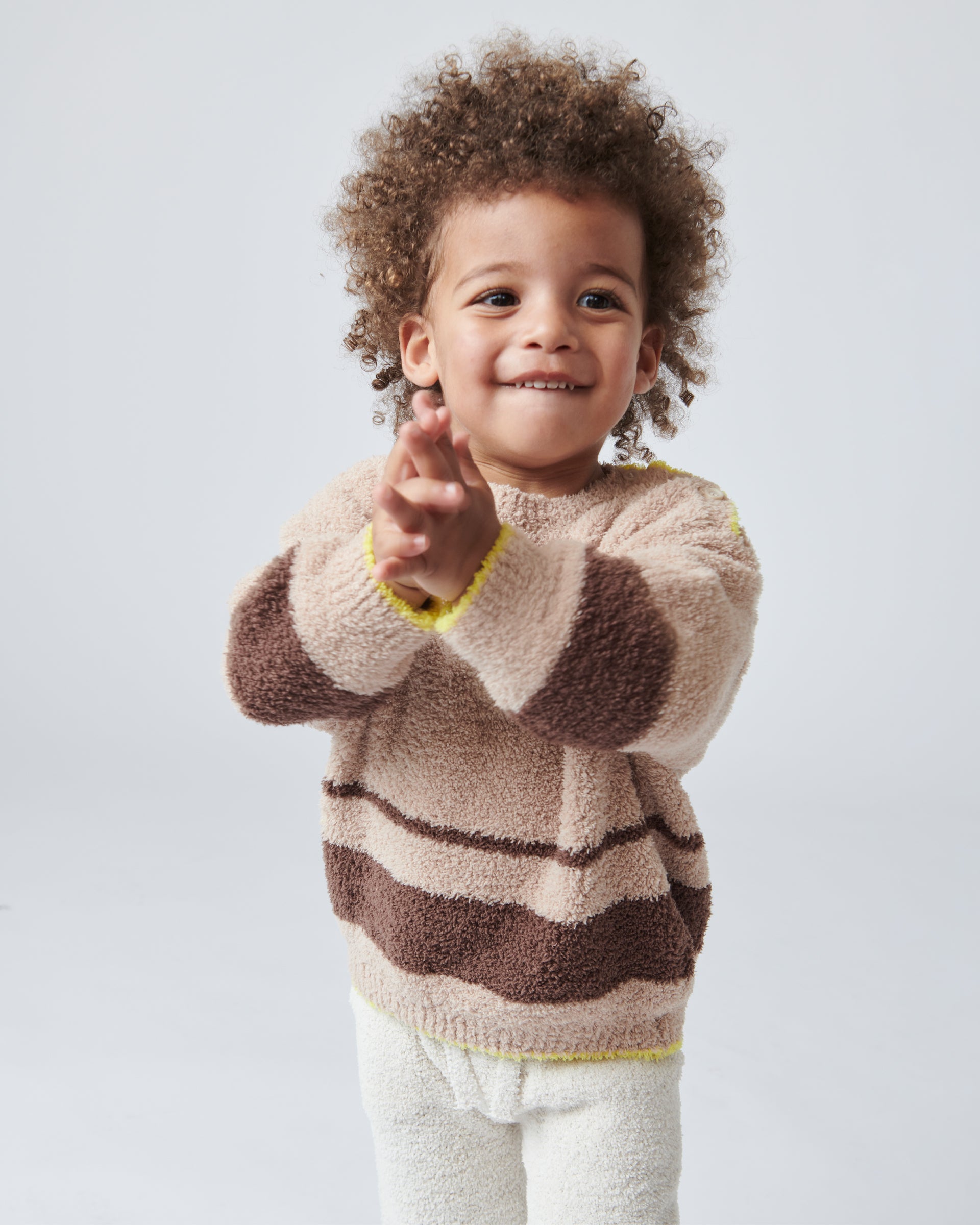 Fuzzy on sale baby sweater