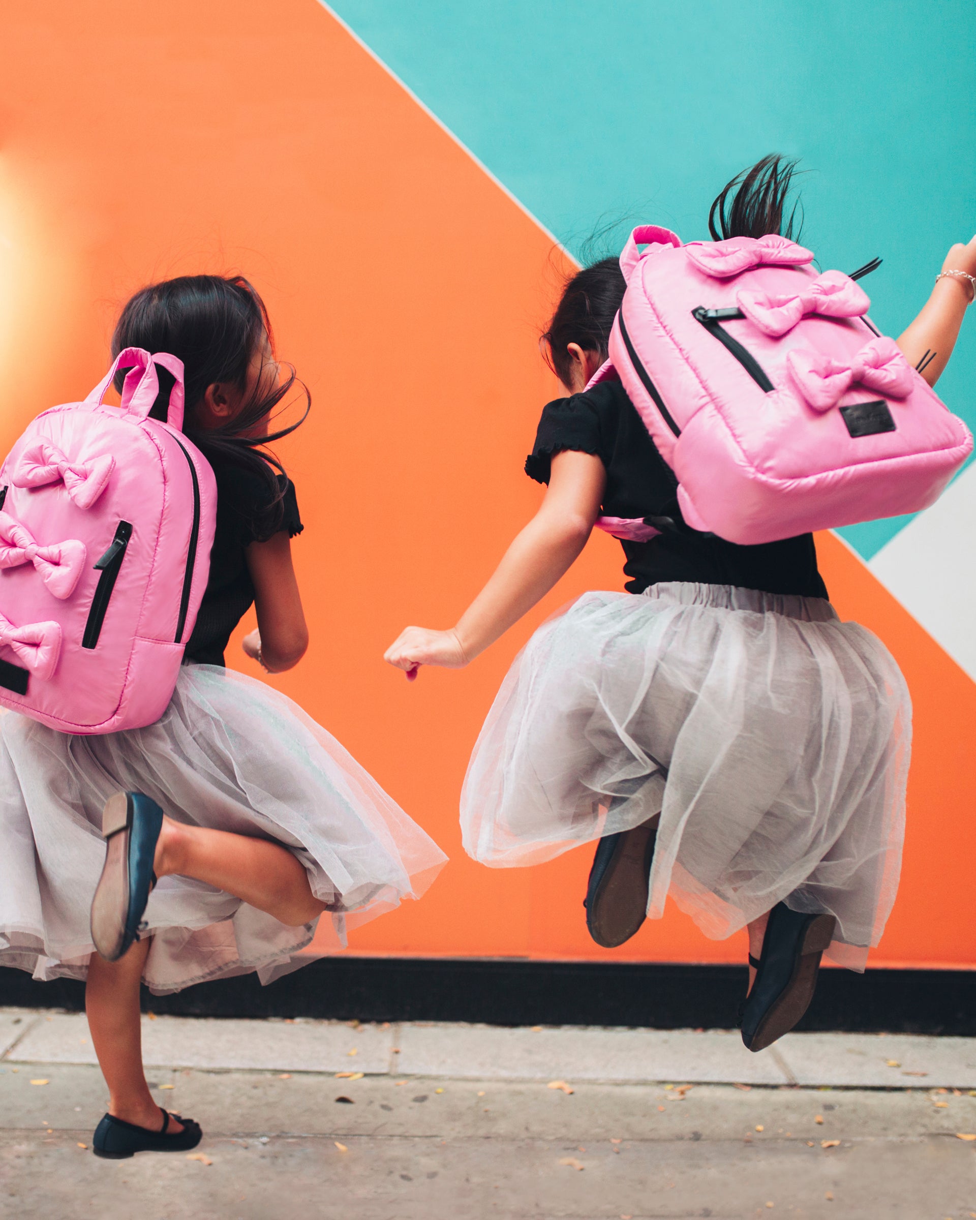 Pink bow outlet backpack